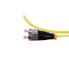 1m FC to LC Duplex OS2 Singlemode Yellow Fibre Optic Patch Cable with 2mm Jacket