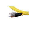 5m FC to LC Duplex OS2 Singlemode Yellow Fibre Optic Patch Cable with 2mm Jacket