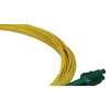 3m LC APC to LC APC Duplex OS2 Singlemode Yellow Fibre Optic Patch Cable with 2mm Jacket