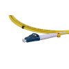 1.5m LC to LC Duplex OS2 Singlemode Yellow Fibre Optic Patch Cable with 2mm Jacket