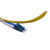 1m LC to LC Duplex OS2 Singlemode Yellow Fibre Optic Patch Cable with 2mm Jacket