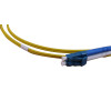 1m LC to LC Duplex OS2 Singlemode Yellow Fibre Optic Patch Cable with 2mm Jacket