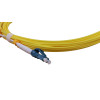 5m LC to LC Duplex OS2 Singlemode Yellow Fibre Optic Patch Cable with 2mm Jacket