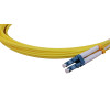 5m LC to LC Duplex OS2 Singlemode Yellow Fibre Optic Patch Cable with 2mm Jacket