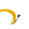 7m LC to LC Duplex OS2 Singlemode Yellow Fibre Optic Patch Cable with 2mm Jacket