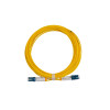 7m LC to LC Duplex OS2 Singlemode Yellow Fibre Optic Patch Cable with 2mm Jacket