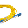 10m LC to LC Duplex OS2 Singlemode Yellow Fibre Optic Patch Cable with 2mm Jacket