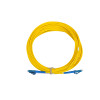 10m LC to LC Duplex OS2 Singlemode Yellow Fibre Optic Patch Cable with 2mm Jacket