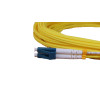 12m LC to LC Duplex OS2 Singlemode Yellow Fibre Optic Patch Cable with 2mm Jacket