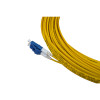 22m LC to LC Duplex OS2 Singlemode Yellow Fibre Optic Patch Cable with 2mm Jacket