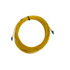 22m LC to LC Duplex OS2 Singlemode Yellow Fibre Optic Patch Cable with 2mm Jacket