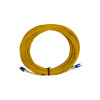 30m LC to LC Duplex OS2 Singlemode Yellow Fibre Optic Patch Cable with 2mm Jacket