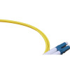 1m LC to SC Duplex OS2 Singlemode Yellow Fibre Optic Patch Cable with 2mm Jacket