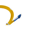 3m LC to SC Duplex OS2 Singlemode Yellow Fibre Optic Patch Cable with 3mm Jacket