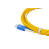 5m LC to SC Duplex OS2 Singlemode Yellow Fibre Optic Patch Cable with 3mm Jacket