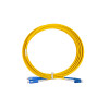 5m LC to SC Duplex OS2 Singlemode Yellow Fibre Optic Patch Cable with 3mm Jacket