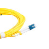 7m LC to SC Duplex OS2 Singlemode Yellow Fibre Optic Patch Cable with 2mm Jacket