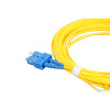 7m LC to SC Duplex OS2 Singlemode Yellow Fibre Optic Patch Cable with 2mm Jacket