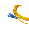 8m LC to SC Duplex OS2 Singlemode Yellow Fibre Optic Patch Cable with 2mm Jacket