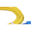 12m LC to SC Duplex OS2 Singlemode Yellow Fibre Optic Patch Cable with 2mm Jacket