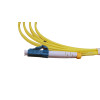 2m LC to ST Duplex OS2 Singlemode Yellow Fibre Optic Patch Cable with 2mm Jacket