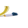 3m LC to ST Duplex OS2 Singlemode Yellow Fibre Optic Patch Cable with 2mm Jacket