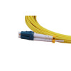 5m LC to ST Duplex OS2 Singlemode Yellow Fibre Optic Patch Cable with 2mm Jacket