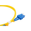 2m SC to SC Duplex OS2 Singlemode Yellow Fibre Optic Patch Cable with 2mm Jacket