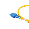 2m SC to SC Duplex OS2 Singlemode Yellow Fibre Optic Patch Cable with 2mm Jacket