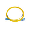 3m SC to SC Duplex OS2 Singlemode Yellow Fibre Optic Patch Cable with 2mm Jacket