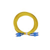 10m SC to SC Duplex OS2 Singlemode Yellow Fibre Optic Patch Cable with 2mm Jacket