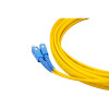 12m SC to SC Duplex OS2 Singlemode Yellow Fibre Optic Patch Cable with 2mm Jacket