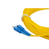 18m SC to SC Duplex OS2 Singlemode Yellow Fibre Optic Patch Cable with 2mm Jacket