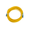 18m SC to SC Duplex OS2 Singlemode Yellow Fibre Optic Patch Cable with 2mm Jacket