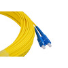 20m SC to SC Duplex OS2 Singlemode Yellow Fibre Optic Patch Cable with 3mm Jacket