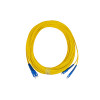 25m SC to SC Duplex OS2 Singlemode Yellow Fibre Optic Patch Cable with 3mm Jacket