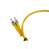 1m SC to ST Duplex OS2 Singlemode Yellow Fibre Optic Patch Cable with 2mm Jacket