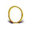 3m ST to ST Duplex OS2 Singlemode Yellow Fibre Optic Patch Cable with 2mm Jacket