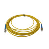 10m FC to FC Simplex OS2 Singlemode Yellow Fibre Optic Patch Cable with 2mm Jacket