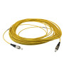 20m FC to FC Simplex OS2 Singlemode Yellow Fibre Optic Patch Cable with 2mm Jacket