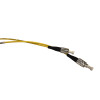 15m FC to FC Simplex OS2 Singlemode Yellow Fibre Optic Patch Cable with 2mm Jacket