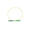 0.5m LC APC to SC APC Simplex OS2 Singlemode Yellow Fibre Optic Patch Cable with 2mm Jacket