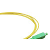 2m LC APC to SC APC Simplex OS2 Singlemode Yellow Fibre Optic Patch Cable with 2mm Jacket