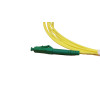 3m LC APC to SC APC Simplex OS2 Singlemode Yellow Fibre Optic Patch Cable with 2mm Jacket