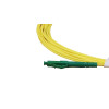 5m LC APC to SC APC Simplex OS2 Singlemode Yellow Fibre Optic Patch Cable with 2mm Jacket