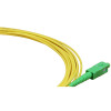 5m LC APC to SC APC Simplex OS2 Singlemode Yellow Fibre Optic Patch Cable with 2mm Jacket