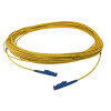 25m SC to SC Simplex OS2 Singlemode Yellow Fibre Optic Patch Cable with 3mm Jacket