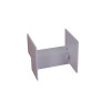 Algar White Dado Trunking 100mm x 50mm Internal Angle (Each)