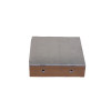 Trench SA44SE Metal Trunking 100mm x 100mm End Cap with Screw Fixing Galvanised