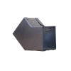 Trench SA2245T Metal Trunking 50mm x 50mm 45 Degree Flat Top Cover Bend with Screw Fixing Galvanised